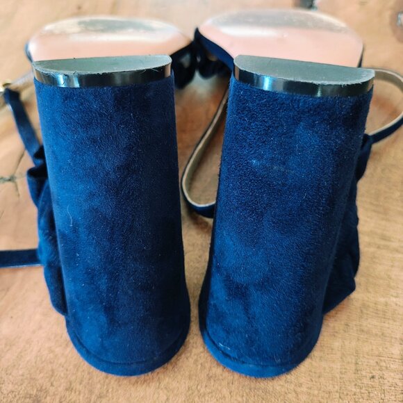 CHLOE Suede Block Heels - Picture 2 of 7